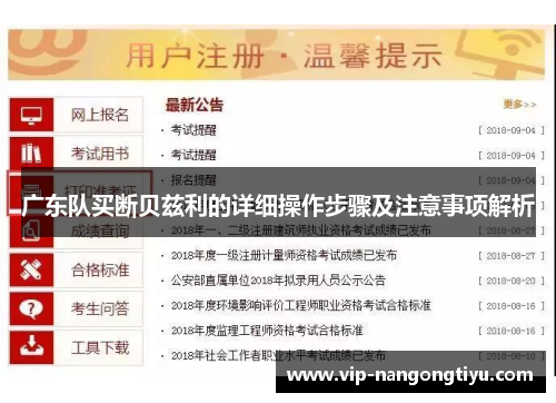 广东队买断贝兹利的详细操作步骤及注意事项解析